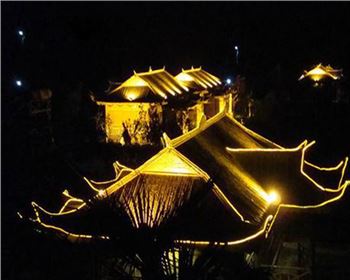 甘肅西安戶縣金龍峽竹樓亮化工程